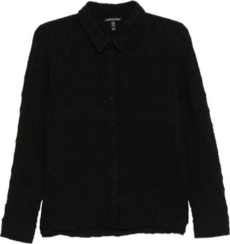 Eileen Fisher cloqué effect shirt - Black