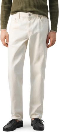 Mango Bob Regular Fit Jeans in Off White at Nordstrom, Size 36