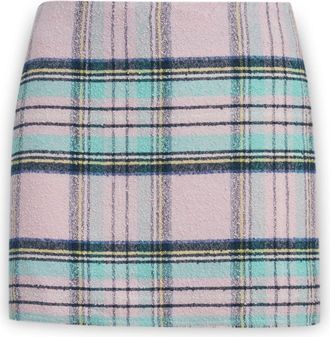 Jucca Approved Checked Mini Skirt - Dames - Korte rokken - Veelkleurig - S - Tweed - Rokken