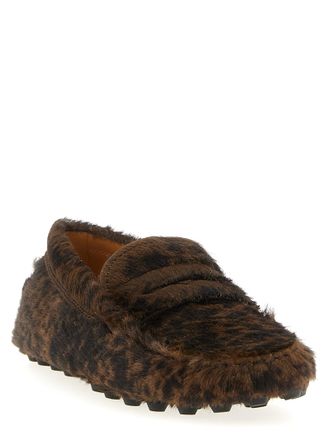 Tod's Womens Brown Calfskin Slip-On Loafers