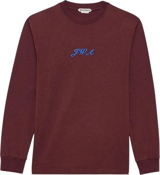 J.W.Anderson T-shirt a maniche lunghe Script - - Tops - Uomo - Viola - L