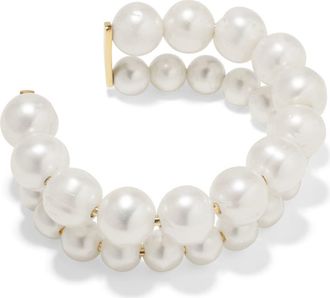 Completedworks Freshwater Pearl Double Bracelet in 18Ct Gold Plated at Nordstrom