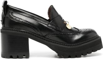 See By Chlo&eacute; Aria Leren Loafers - Dames - Pumps - Zwart - 41 EU - Schoenen