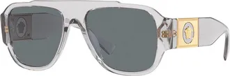 Versace VE4436U 530580 Transparent Grey/Dark Blue