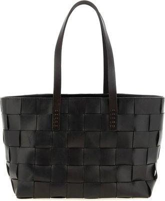 Dragon Diffusion Borsa Tote in Pelle Intrecciata - - Bags - Donna - Marrone - ONE SIZE