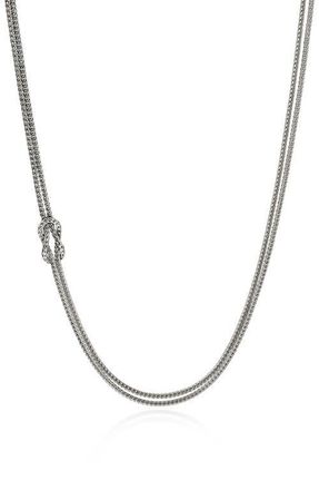 John Hardy Love Knot Necklace in Silver at Nordstrom, Size 18