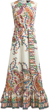 Etro Etro Long Dress With Floral Paisley Print