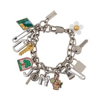 Marc Jacobs Accessoires, Dames, Grijs, ONE Size, Pop Americana Bedelarmband