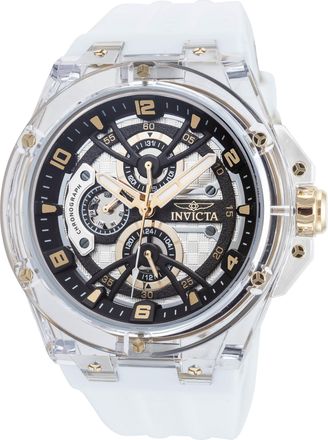 Invicta Mens Racing 46mm White Quartz Watch