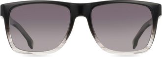 BOSS 1759/G/S Asian Fit Polarized EDM/WJ Mens Sunglasses Black Size 57