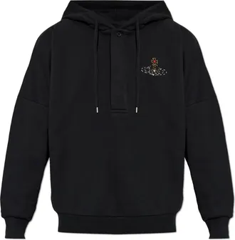 Vivienne Westwood Hoodies & sweatvesten, Heren, Zwart, XL, Katoen, Batwing Hoodie