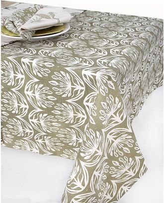 French Home Botanical Tablecloth in Sage at Nordstrom Rack