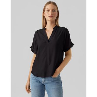 Vero Moda Blouse met V-hals en korte mouwen