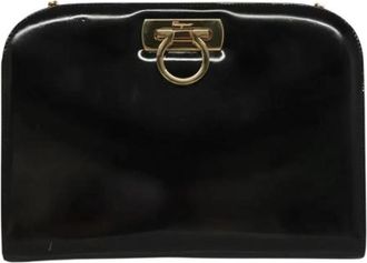 Ferragamo Pre-owned Canvas shoulder-bags - Dames - Vintage Schoudertas - Zwart - ONE Size - Vintage