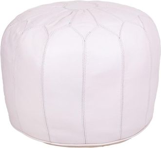 Wanderlust Deco Wanderlust Deco - Puff De Piel Blanco 48x48x38