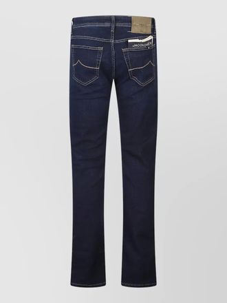 Jacob Cohen denim trousers belt loops back pockets stitching