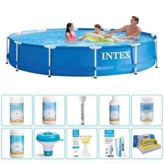 Intex Piscina Con Estructura Redonda - 366x76 Cm - 7-piezas S43251