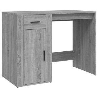 Berkfield Home Desk Grey Sonoma 100x49x75 cm Engineered Wood | Size: 100 x 49 x 75 cm