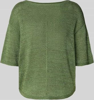 s.Oliver Black Label Relaxed Fit Pullover mit U-Boot-Ausschnitt in Gruen, Gr&ouml;&szlig;e XL