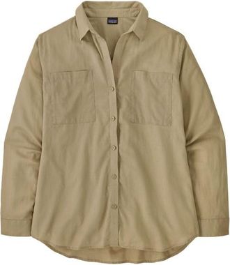Patagonia LW A/C Buttondown Bluse f&uuml;r Damen | beige