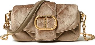 Twin-Set Borsa Amie trapuntata con catena - Toni neutri