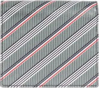 Thom Browne Accessoires, Dames, Grijs, ONE Size, Leer, Dames Portemonnees Accessoires Aw 21