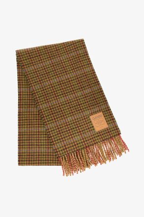 Ganni Mixed Scarf in Mini Check Wool