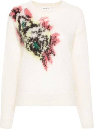 P.A.R.O.S.H. Lycoris brushed-knit jumper - women - Mohair/Polyamide/Wool - M - Neutrals