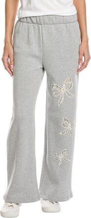 Vintage Havana Lace Insert Fleece Wide Leg Pant