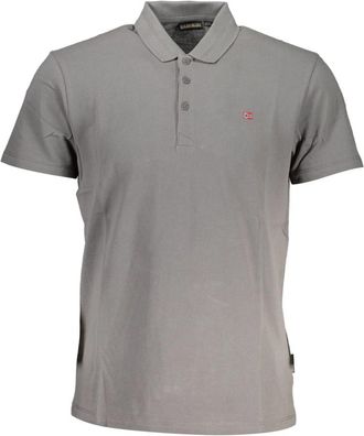 Napapijri Polo Shirts - Heren - Polos - Grijs - 3XL - Katoen - Tops