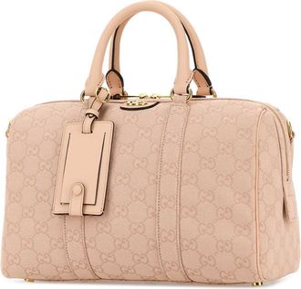 Gucci Womens Ophidia Top Handle Bag Pink Fabric