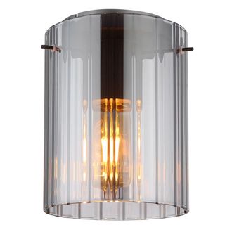 Globo Lighting Plaf&oacute;n - Tulivar - Negro - Vidrio - &Oslash; 18cm - E27