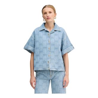 Kenzo Denim Shirts - Dames - Spijkeroverhemden - Blauw - S - Denim - Overhemden
