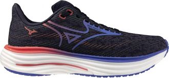 Mizuno Womens Wave Rider 29 Shoes In Odyssey Grey/iris Bloom
