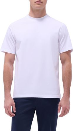 Bugatchi OoohCotton Crewneck T-Shirt in White at Nordstrom, Size Xxx-Large