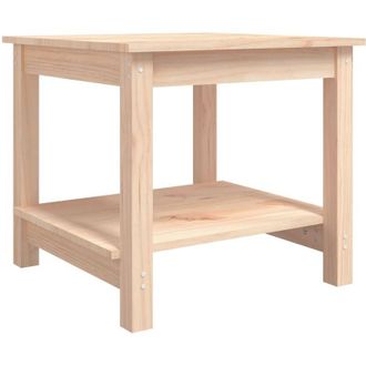 vidaXL Tavolino da Salotto 50x50x45 cm Legno Massello di Pino - Vidaxl