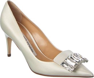 Sergio Rossi Sr1 Bridal Satin Pump