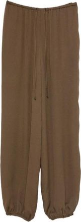 Forte_Forte Wide Broeken - Dames - Wijde Broeken - Bruin - XS - Broeken