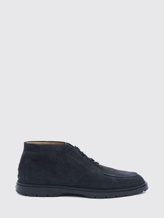 Tod's Suede Calfskin Chukka Boots with Round Toe and Rubber Sole