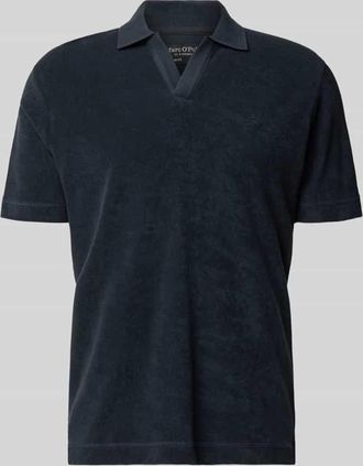 Marc O'Polo Regular Fit Poloshirt aus reinem Baumwoll-Frottee in Marine, Gr&ouml;&szlig;e XXXL
