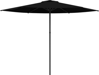 vidaXL Sombrilla De Jard&iacute;n 300 X 300 Cm Poli&eacute;ster Rectangular Negro Vidaxl