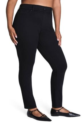 Spanx SPANXshape EveryWear Pull-On Ankle Skinny Jeans in Obsidian Rinse at Nordstrom, Size 2 X
