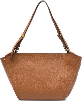 Gianni Chiarini Leren schoudertas - Bruin