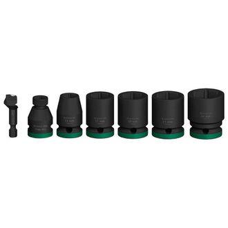 Bosch Juego De Dados Pro Impact 7 Piezas Fosfato Negro