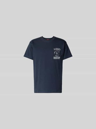Diesel Regular Fit T-Shirt aus reiner Baumwolle in Dunkelblau, Gr&ouml;&szlig;e XL
