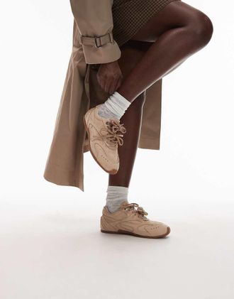 Bronx Myr-aa - Sneakers in camoscio color vaniglia-Bianco