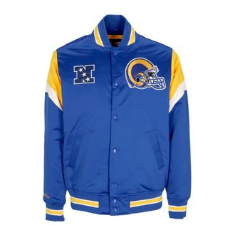 Mitchell & Ness NFL Losram Bomberjack Originele Teamkleuren - Heren - Bomber jackets - Blauw - XL - Polyester - Jassen