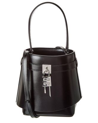 Givenchy Shark Lock Leather Bucket Bag