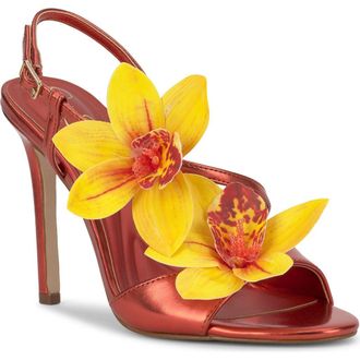 Jessica Simpson Jylia Slingback Sandal in Poppy Papaya at Nordstrom, Size 8