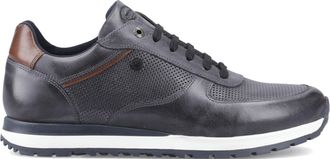 Base London Lancaster Mens Casual Trainers Navy Leather - Size UK 10